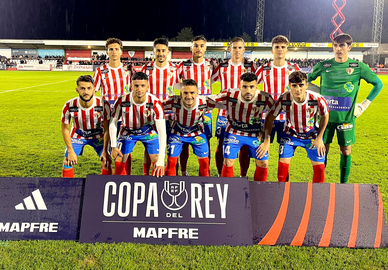 Once inicial de la UD Barbastro ante el RCD Espanyol de Barcelona