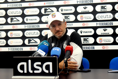 Jos&eacute; Juan Romero en la previa del encuentro de Copa ante Osasuna