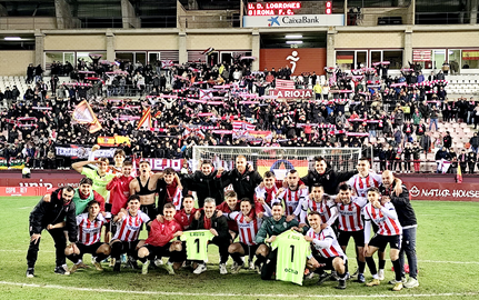 La UD Logro&ntilde;&eacute;s elimina al Girona con el lateral Pol Arnau como portero en la Copa del Rey