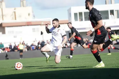 Rodri r&iacute;os marr&oacute; una pena m&aacute;xima y le anularon un gol por fuera de juego bastante dudoso. Foto: AD Ceuta FC / Zaki