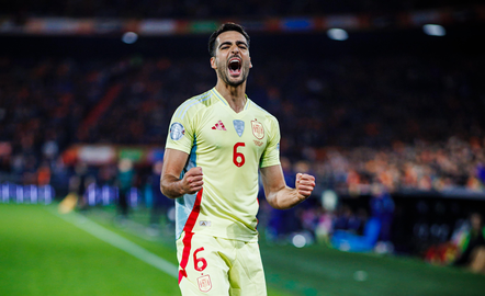 Mikel Merino celebra el tanto del empate. Foto: Se F&uacute;tbol