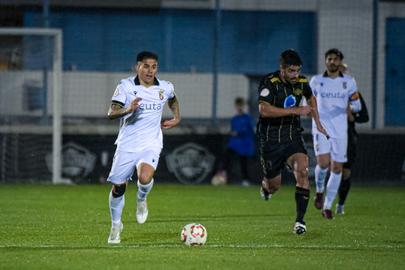 Kuki Zalazar, autor del primer tanto de la AD Ceuta FC