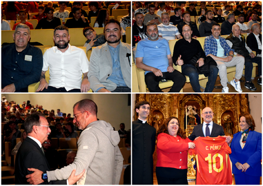 Ceuta y su f&uacute;tbol se vuelcan en la visita de Luis de la Fuente