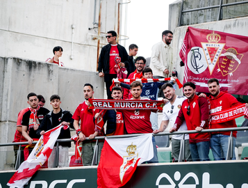 Afici&oacute;n del Real Murcia desplazada a Sevilla el pasado domingo