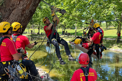 El Equipo de Rescate Vertical en el Rescue Great Day / Cedida