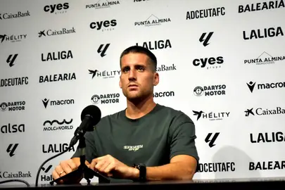 Juanto Ortu&ntilde;o, jugador de la AD Ceuta FC