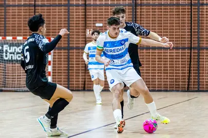 Triunfo de oro de la UA Ceut&iacute; ante el M&aacute;laga Ciudad Redonda FS. Foto: @MalagaFS