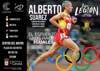 Alberto Su&aacute;rez participar&aacute; en la Cuna de la Legi&oacute;n y ofrecer&aacute; una conferencia en Ceuta bajo el lema 'El esfuerzo nos hace iguales'