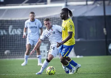 Arick en su debut con la AD Ceuta FC. Foto: Zaki