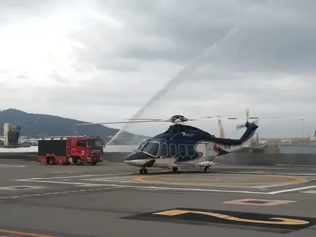 Helic&oacute;ptero en el Helipuerto de Ceuta / Archivo