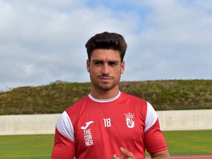 David Alfonso, jugador de la AD Ceuta FC. Foto: Rafa Báez