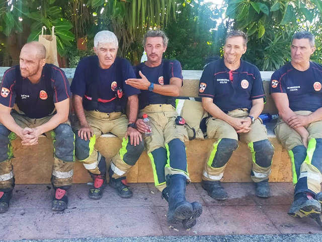 Los bomberos en García Aldave