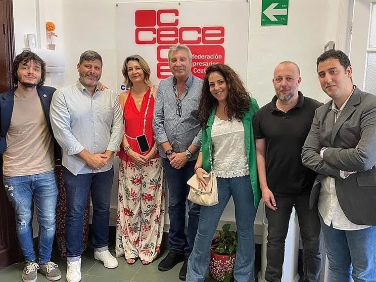 Reuni&oacute;n de Ceuta YA! con la Confederaci&oacute;n de Empresarios / Cedida