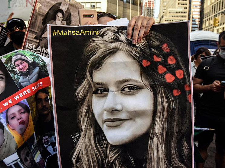 Manifestación por Mahsa Amini