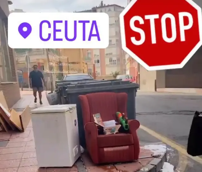 Imagen del storie de Instagram de la empresaria denunciante