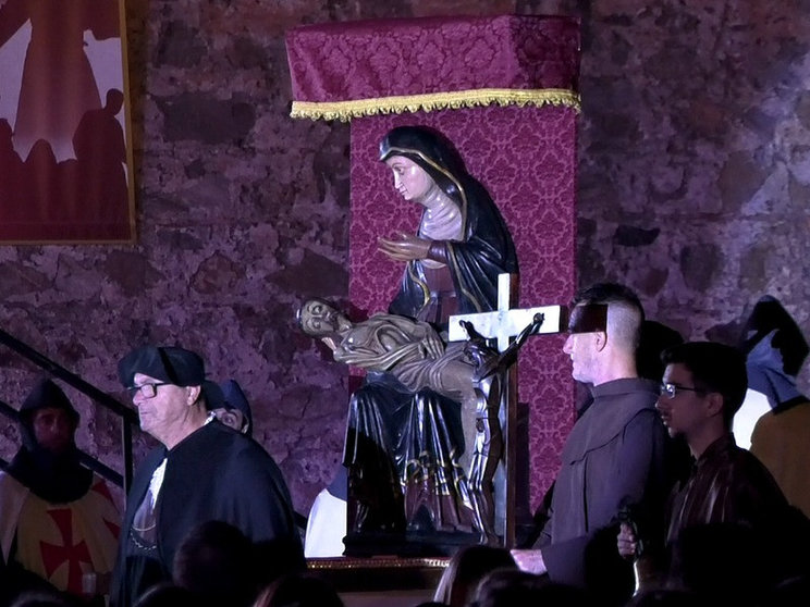 Recreación de la llegada de la Virgen de África a Ceuta