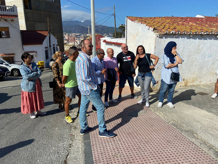 Los socialistas, durante su visita a El Valle / Cedida