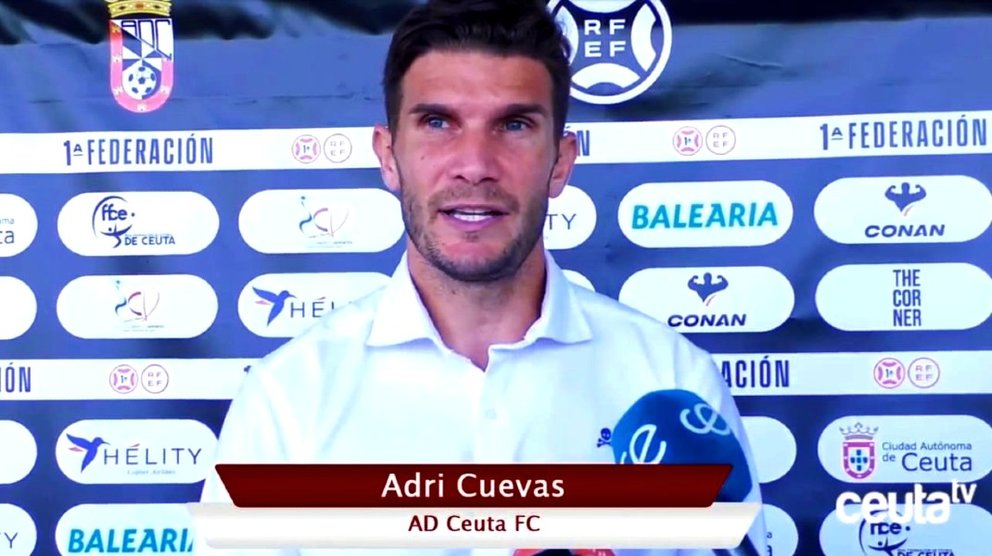 Adri Cuevas, jugador de la AD Ceuta FC