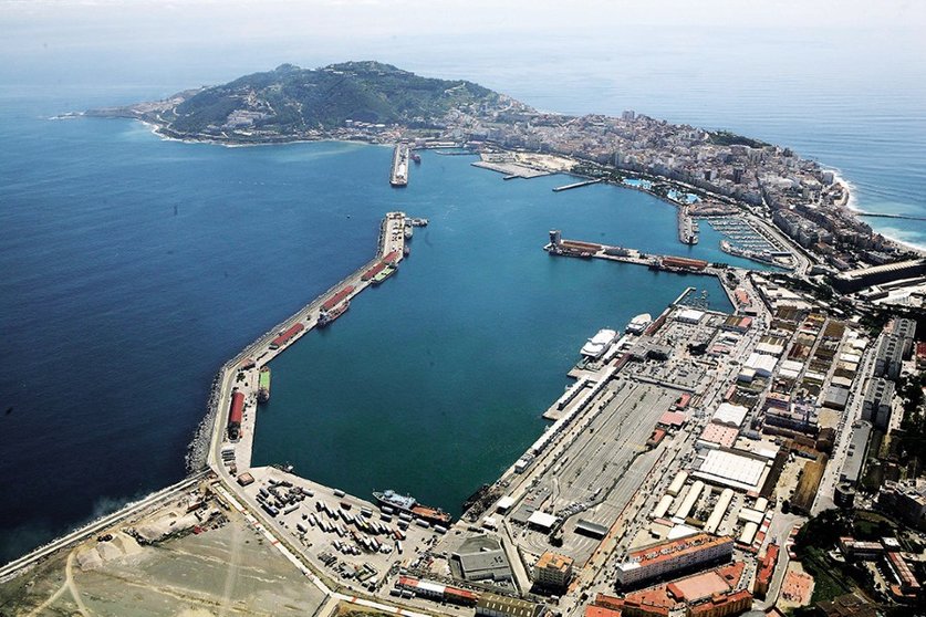 Vista aérea del Puerto de Ceuta/ Archivo