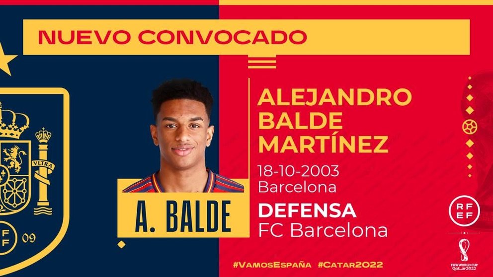 Alejandro Balde se incorpora a la Selección