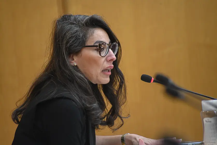  Dunia Mohamed, durante el transcurso de una sesi&oacute;n plenaria 