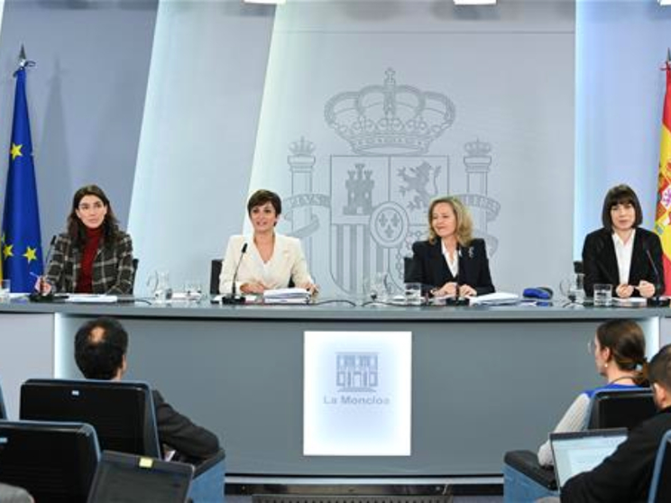 Rueda de prensa del Consejo de Ministros de este martes