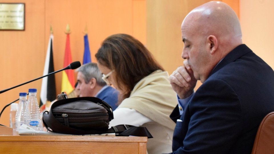  El diputado no adscrito, José María Rodríguez, durante el Pleno de este viernes. 