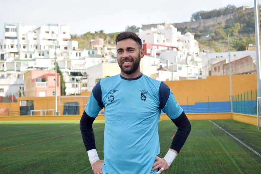 Tomás Mejías, portero de la AD Ceuta FC