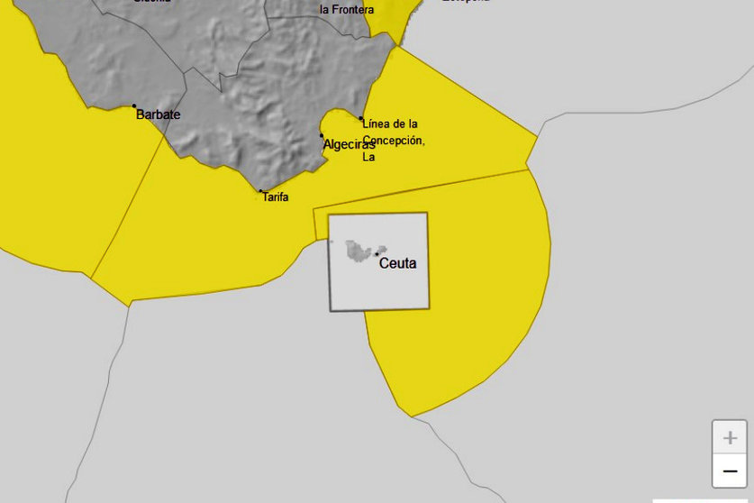 Alerta amarilla en la zona del Estrecho y Ceuta / AEMET