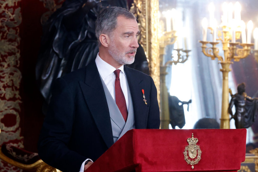 El Rey Felipe VI durante su discurso de este miércoles / Casa de Su Majestad el Rey