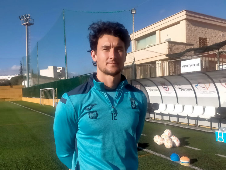 Juan Gutiérrez, jugador de la AD Ceuta FC