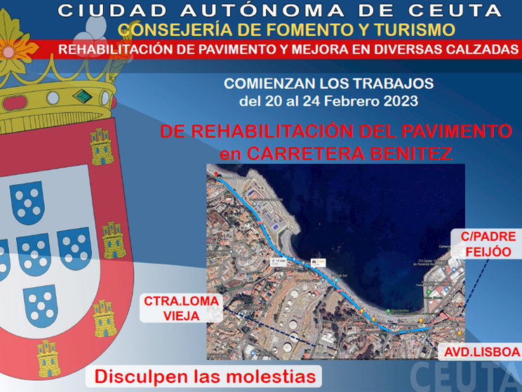 Plan de Asfaltado de la Carretera de Benites/ Ciudad Autónoma