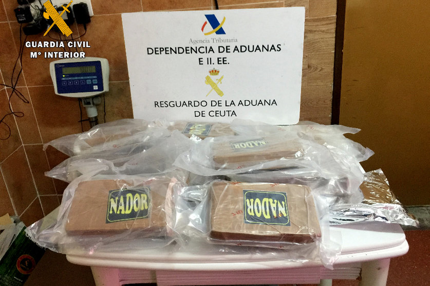 La sustancia intervenida en las dependencias de Aduanas de Ceuta / Guardia Civil
