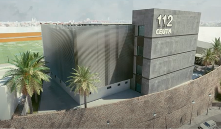  Imagen simulada del futuro Centro Integral del 112 Ceuta. 