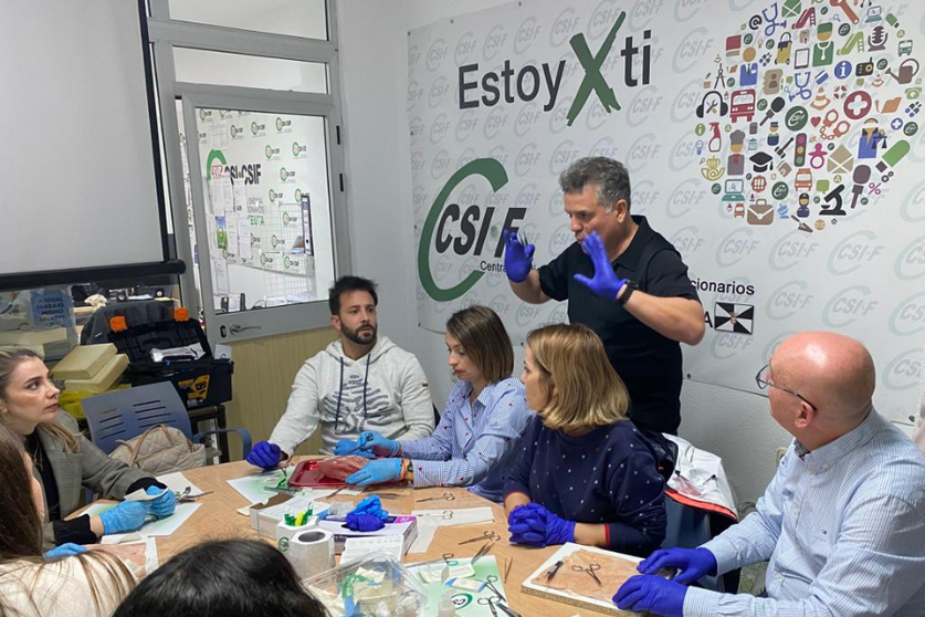 Un momento del curso impartido por CSIF