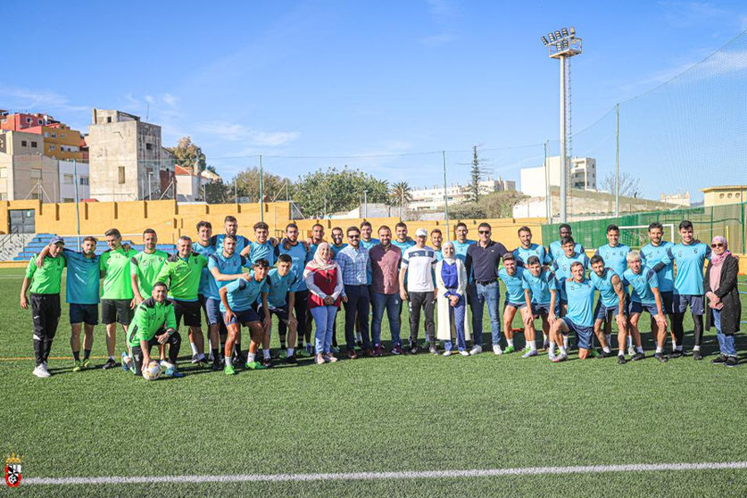 Visita de MDyC a la AD Ceuta FC / Archivo