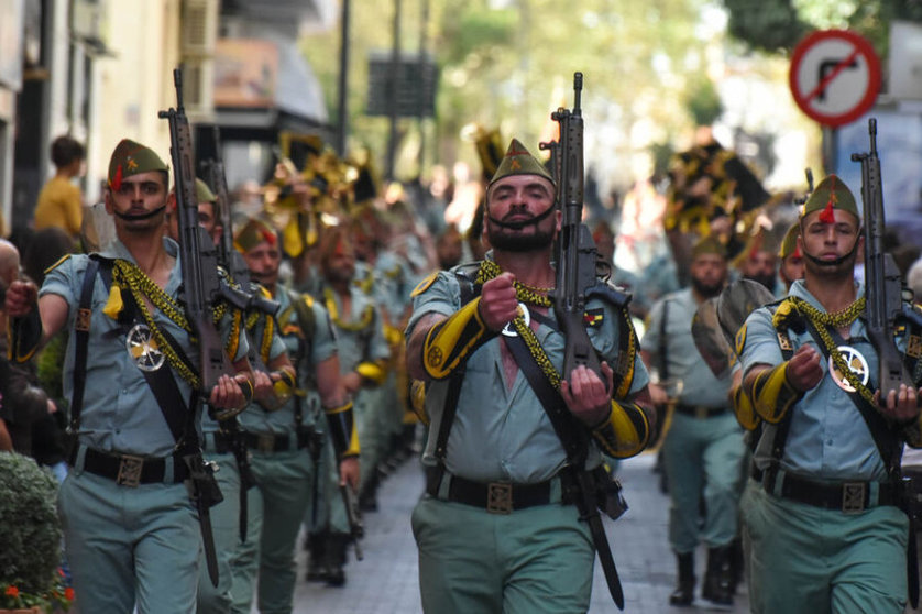 Momento del desfile de la Legión / Foto: Europa Sur