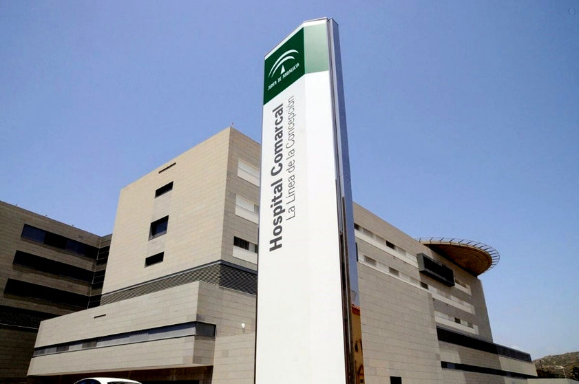 Hospital de La Línea de la Concepción al que fue trasladado 'Tayena' tras el tiroteo