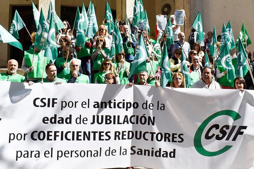 Manifestación de CSIF