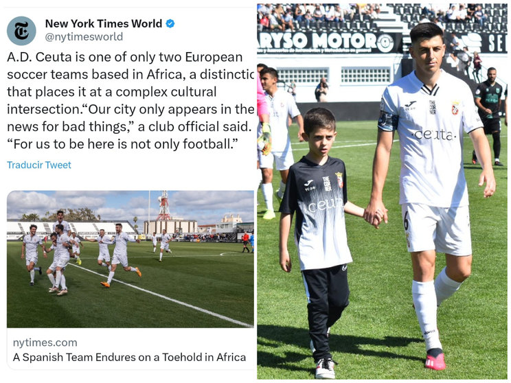 La AD Ceuta FC en el ‘The New York Times’_ la Ciudad Autónoma, ejemplo de convivencia