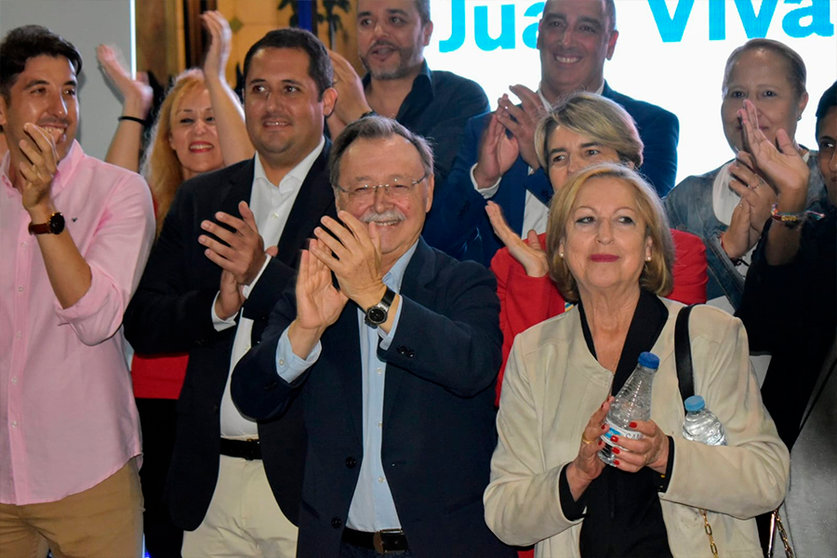 Juan Vivas durante el acto de inauguración de la campaña electoral / Rafa Báez