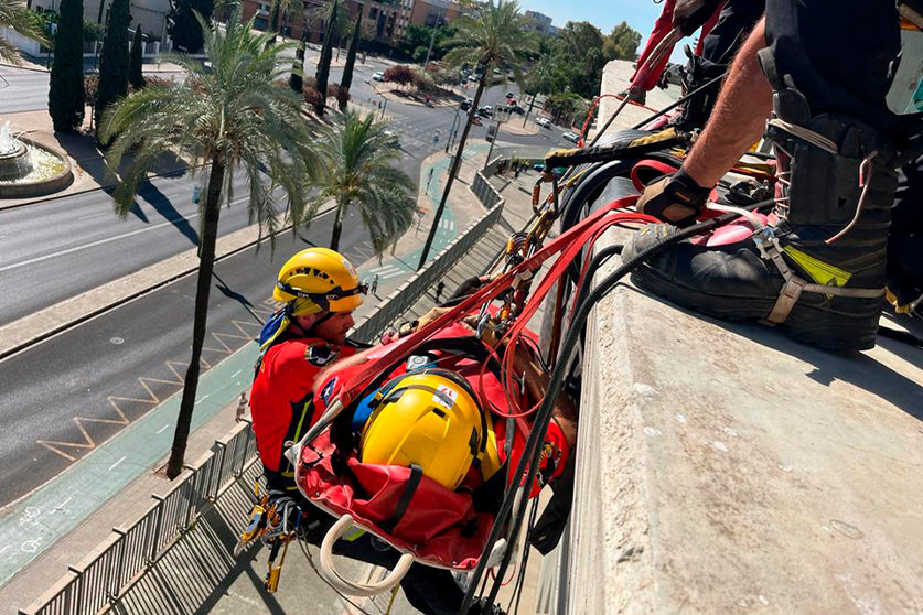 El Equipo de Bomberos de Ceuta en el Great Rescue Day de Sevilla