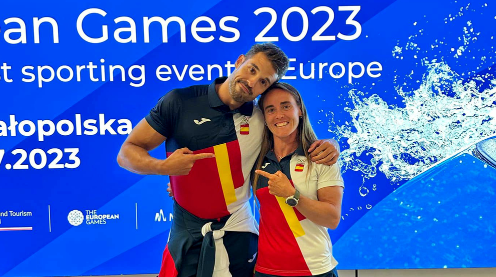 Isa Contreras junto a Carlos Garrote 