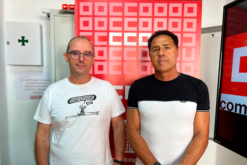 Juan José Regato y José Antonio López, de CCOO / Daniel Hernández