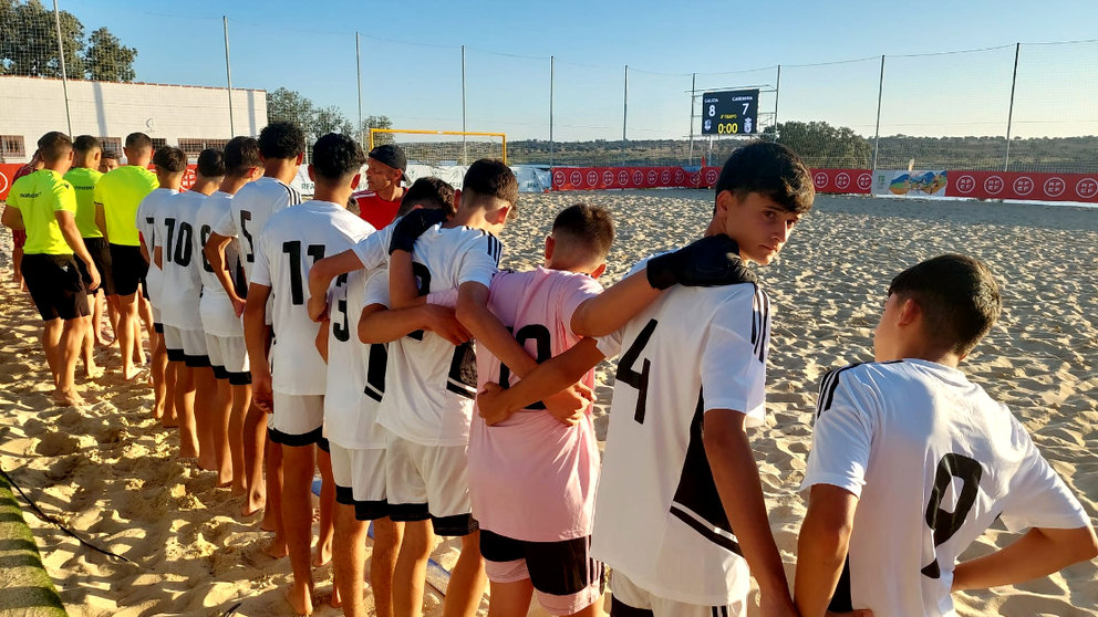 Ceuta debuta en el Nacional de Fútbol Playa con una dura derrota ante Murcia