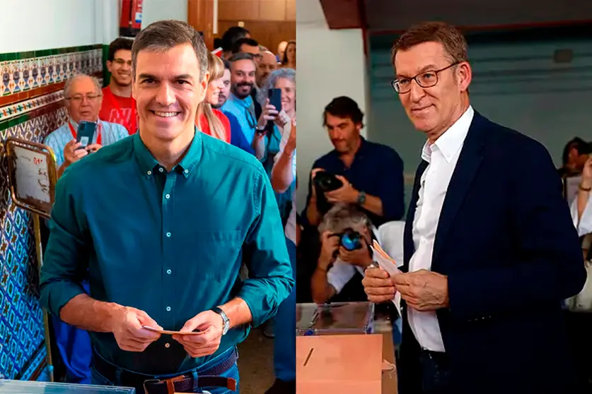Voto de los candidatos a la Presidencia del Gobierno