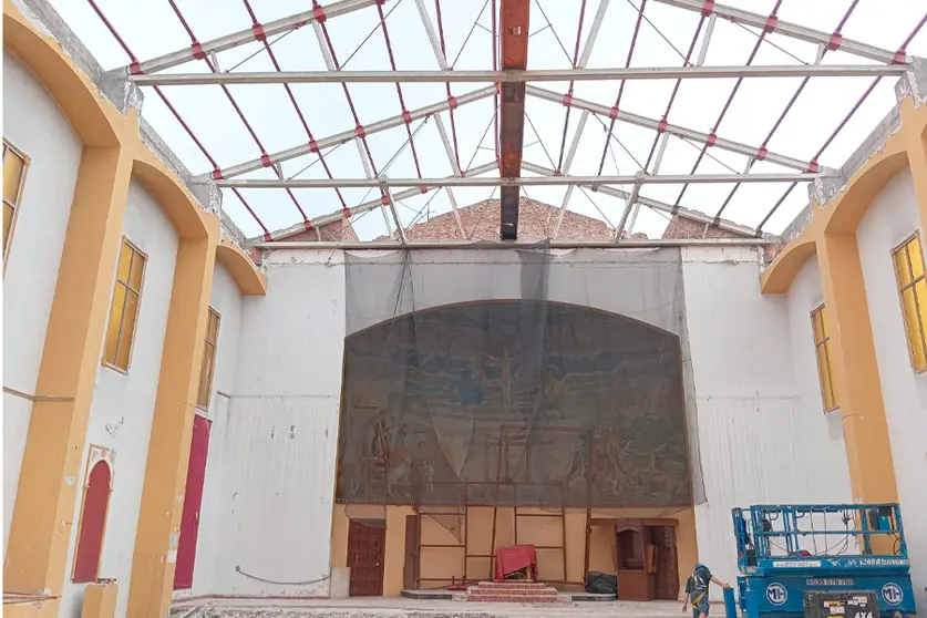 Obras en la Iglesia de San Jos&eacute; / Obispado