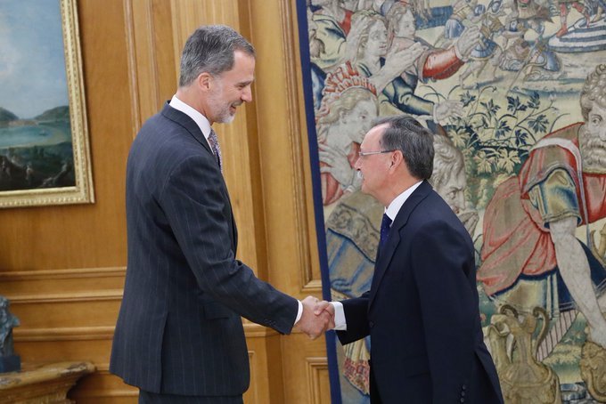 El presidente de la Ciudad junto a Su Majestad el Rey Felipe VI / Archivo
