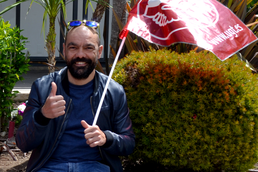 Jos&eacute; Miguel Ant&uacute;nez durante un acto de UGT / UGT