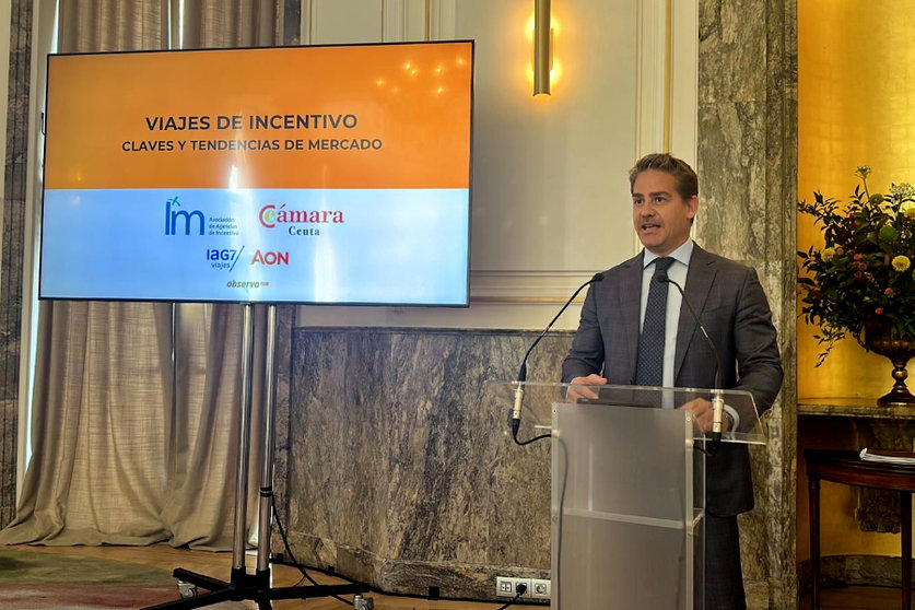 Karim Bulaix durante su intervención en la presentación del informe de IDEMICE este miércoles en Madrid / Cámara de Comercio